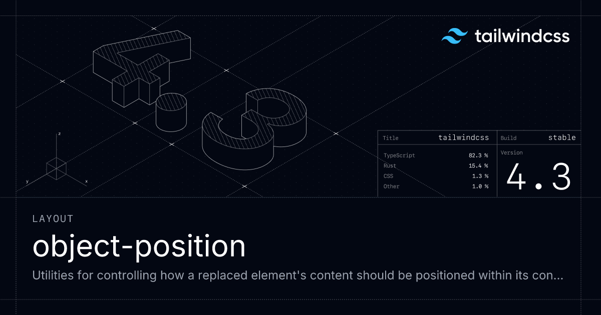 object-position - 布局 - Tailwind CSS 中文文档